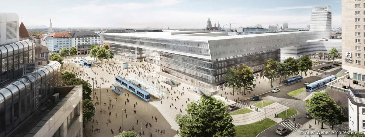 Visualisierung Hauptbahnhof München